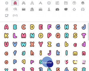 LINE推可愛繽紛字體　4款免費字母符任你搭（圖／翻攝LINE）