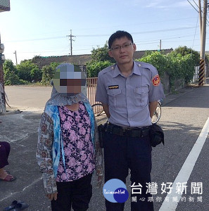 元長所警員李培誠不忍林阿嬤財物損失，近三個月來積極查訪，經多次佈線終於查緝竊賊到案。（記者陳昭宗拍攝）