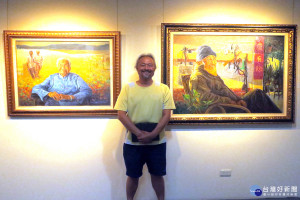 陳守在三鄉景情畫展即日起在新營文化中心展出。