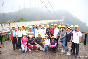 嘉義縣議會考察太平雲梯落成啟用及周邊營運配套服務拼觀光