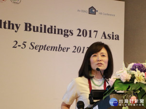 
亞洲健康建築國際研討會，成大蘇慧貞校長暢談室內空氣品質對健康影響。
