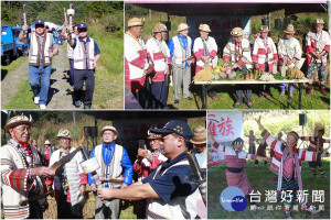 泰雅族運動會在思源啞口點燃聖火。（圖／記者陳木隆攝）