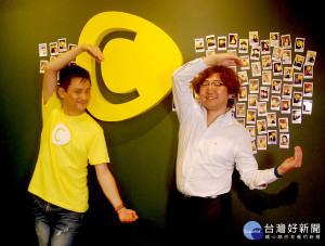 C Channel台灣執行長張倫維（左）以及C Channel執行長森川亮。