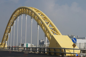 楊梅校前路大橋，將打造為楊梅新地標「楊梅光雕大橋」。