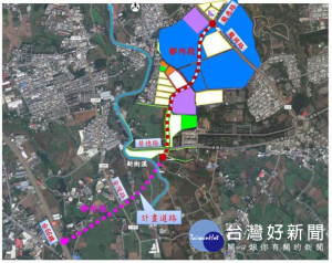 桃園市政府辦理「龍慈路延伸至台66線」新闢道路工程，全長共2,351公尺，寬度30公尺，分為二段執行。