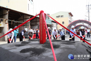 民雄都市計畫17號道路新建工程動土，預定107年6月完工通車