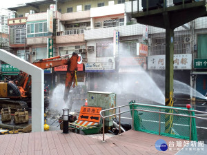 瓦斯管淺埋施工不慎挖破    日鼎處置得宜虛驚一場