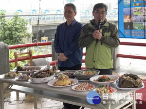 蘭陽溪口休閒農業區在地餐桌料理豐盛發表。（圖／五結鄉公所提供）