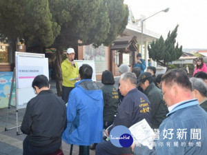 
市議員吳敏濟爭取大甲警分局機4用地興建複合式大樓及雙軌計畫，二十一日舉行說明會，指開發後對大甲觀光、交通及發展有諸多效益。（記者陳榮昌攝）