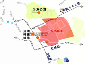 「桃園市桃園區殯葬綜合大樓暨立體停車場新建工程」位置圖。