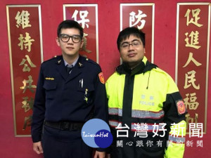 精神異常女子深夜徘徊，暖警安撫協助返家。