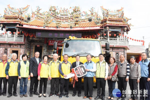 溪湖胡安宮、福德宮捐贈溪湖鎮公所清溝車捐贈典禮。