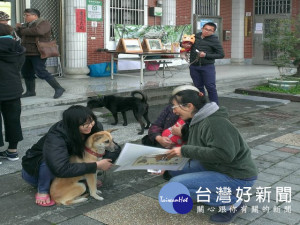 為預防石虎和野生動物感染狂犬病，農業局六日假后里展開犬貓狂犬病疫苗及晶片巡迴注射活動（記者陳榮昌攝）