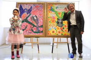 小畫家陳曦花博畫展　邀民眾共享城市美學