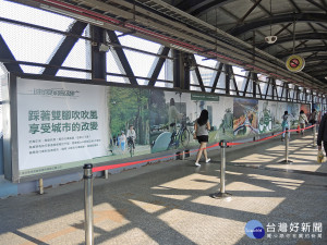 「速度的高雄」主題展覽，「自行車」主題。（圖／記者潘姿瑛攝）