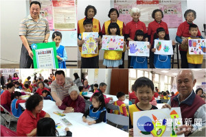 「牽阮的手微孝營」老幼互動同歡。（圖／記者陳木隆攝）