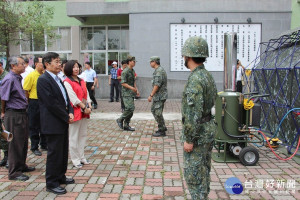 高雄市政府5/11於六龜區舉行「107年水災暨土石流災害防救演習」。（圖／記者許凱涵攝）