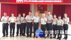 北港警分局舉行「107年義勇警察中隊常年訓練」，中隊長陳上元率領全體成員到訓。（記者陳昭宗拍攝）