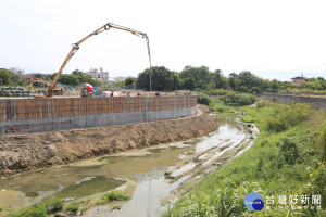 帝溪橋上游護岸工程預計6月底前完工。