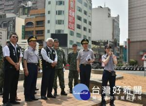 中部地區萬安41號演習，由雲林縣長李進勇、警察局長許錫榮偕同副統裁官黃意誠少將等人前往視導。