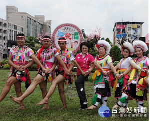 蕭淑麗出席107年嘉義市都市原住民族(拿愛福)聯合豐年祭慶祝活動