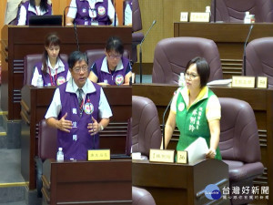 針對多項醫療衛生政策，桃園市議員林俐玲質詢市府衛生局長王文彥。