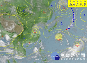 地面天氣圖（圖／翻攝中央氣象局官網）