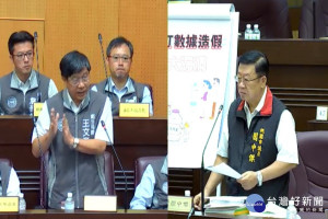 桃園市議員閻中傑以「從流感疫苗施打數據造假．看台灣防疫大漏洞」為題，質詢衛生局長王文彥。