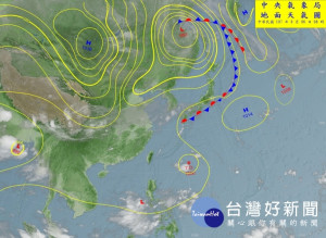 地面天氣圖（圖／中央氣象局）