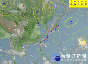 地面天氣圖（圖／圖翻攝中央氣象局官網）