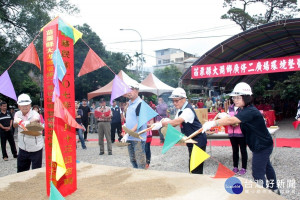 苗栗大湖廣停二廣場環境營造改善工程動土　預計108年1月底完工