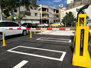 泰和停車場為彰化市公所第九座公立收費停車場試營運啟用。圖／記者鄧富珍攝