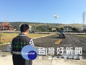 防止稻草露天燃燒 出動空拍機空中巡邏