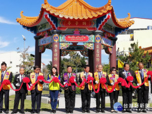 瑞城公園獅子亭落成。林重鎣攝