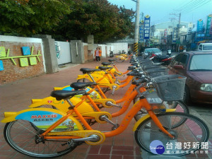 中 平國中旁共用自行車站啟用。林重鎣攝