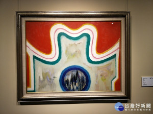 席德進大師作品「節日」。圖／記者鄧富珍攝