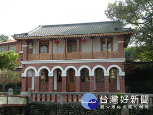 明台高中的五桂樓古蹟。林重鎣攝