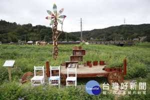 戀戀魯冰花-三水展區展出居民參與藝術創作，打造在地「晴耕雨讀畫三水」地景藝術

