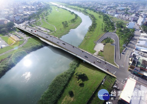 宜蘭橋改建完工模擬圖。（圖／宜蘭縣政府提供）