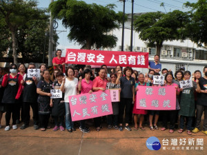 太平市井小民聲援韓國瑜。林重鎣攝