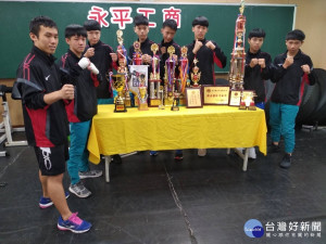 永平工商技擊隊轉為專業訓練校隊後屢獲佳績。(圖/林鵬程攝)
