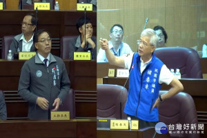 針對五酒桶山開發案，桃園市議員褚春與代理工務局長的市府秘書長黃治峯互槓，褚春來不惜賭上「議員的生命」。