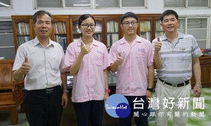 北港巨人綜合高中108年度四技二專統測成績依然亮眼，曾琬晴、吳育銓同學並列衛生護理類應屆畢業生榜首。（記者陳昭宗拍攝）