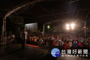 市長致詞表示，希望透過擴大舉辦桃園閩南文化節，保存珍貴的本土文化

