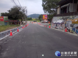 大溪月眉聯外道路拓寬路段完成，是為大溪首條景觀道路。