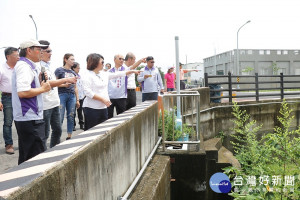 市長黃敏惠視察嘉義市南排分流系統及湖內抽水站興建工程