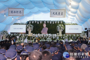 英勇殉職鐵路警察李承翰告別式 警政署追晉巡官並移靈嘉義忠烈祠奉祀 場面隆重哀榮