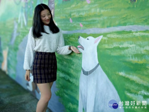 三芝動物之家最近重新粉刷外牆，全新3D彩繪提供民眾參觀打卡景點