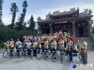 奉天宮舉辦「馨護臺灣 祈禱平安」活動在金門的自行車環島活動即將展開