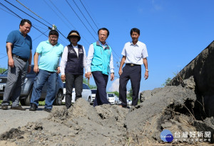 嘉義縣長翁章梁7月24日會勘朴子市佳禾里亟需改善的村里及防汛道路